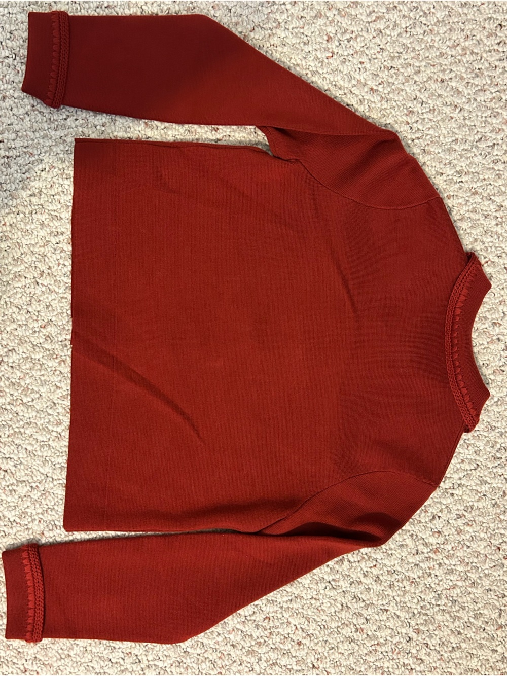 Sezane Betty Cardigan - Terracotta Crochet - XS - Picture 6 of 16